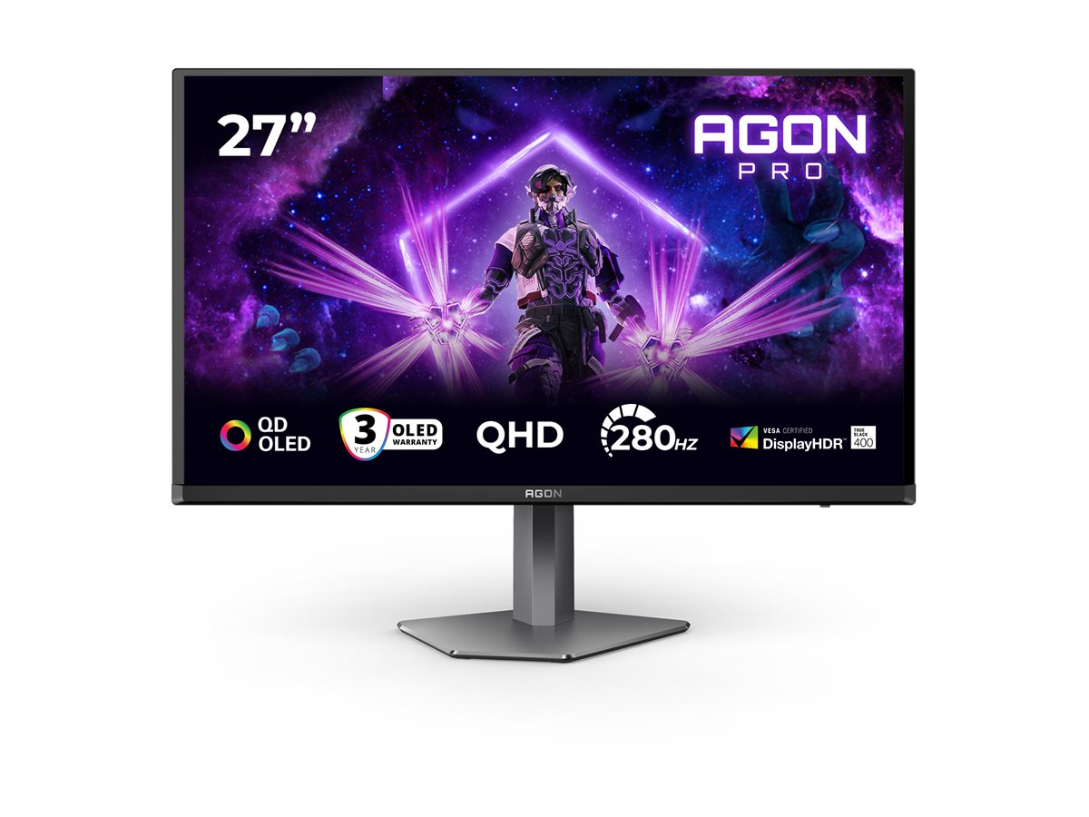 AOC | AG276QZD2 | 26.7 " | OLED | QHD | 16:9 | 240 Hz | 0.03 ms | 2560 x 1440 pixels | 250 cd/m² | HDMI ports quantity 2 - Image 11