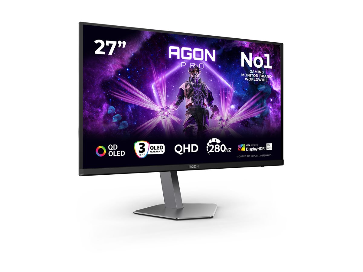 AOC | AG276QZD2 | 26.7 " | OLED | QHD | 16:9 | 240 Hz | 0.03 ms | 2560 x 1440 pixels | 250 cd/m² | HDMI ports quantity 2 - Image 16
