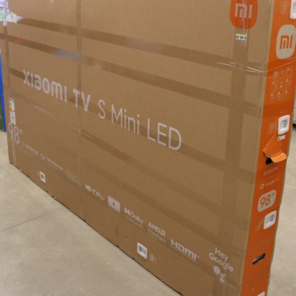SALE OUT. Xiaomi TV S Mini LED 98 2026 | SALE OUT. | Xiaomi S Mini LED 2026 | 98 | Smart TV | Google TV | 4K UHD | Dark Grey | DAMAGED PACKAGING, MISSING SCREW (1 PC), DENTED BACKSIDE, DEMO