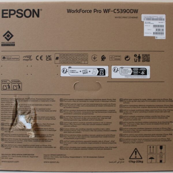 SALE OUT. Epson WorkForce Pro WF-C5390DW | SALE OUT. Epson | WorkForce Pro | WF-C5390DW | Inkjet | Colour | Inkjet Printer | A4 | Wi-Fi | DAMAGED PACKAGING