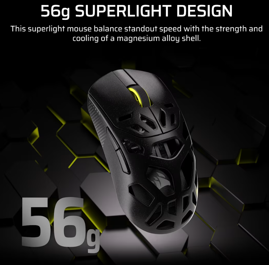 Corsair SABRE V2 PRO | Gaming Mouse | Wireless/Wired | 2.4GHz, Bluetooth, USB-C | Black - Image 13