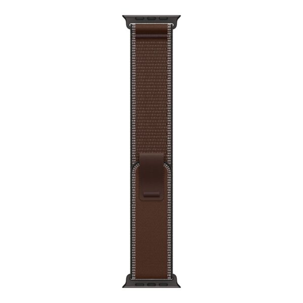 APPLE 49mm Dark Umber Trail Loop - M/L - Black Titanium Finish | Apple