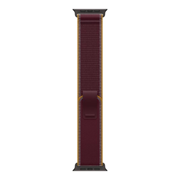 APPLE 49mm Burgundy Trail Loop - M/L - Black Titanium Finish | Apple