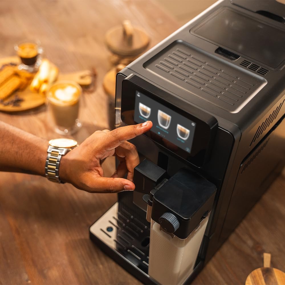 Cecotec Coffee machine | Cremmaet Latte Touch | Pump pressure 19 bar | Built-in milk frother | Super-automatic | Black | 1500 W - Image 7