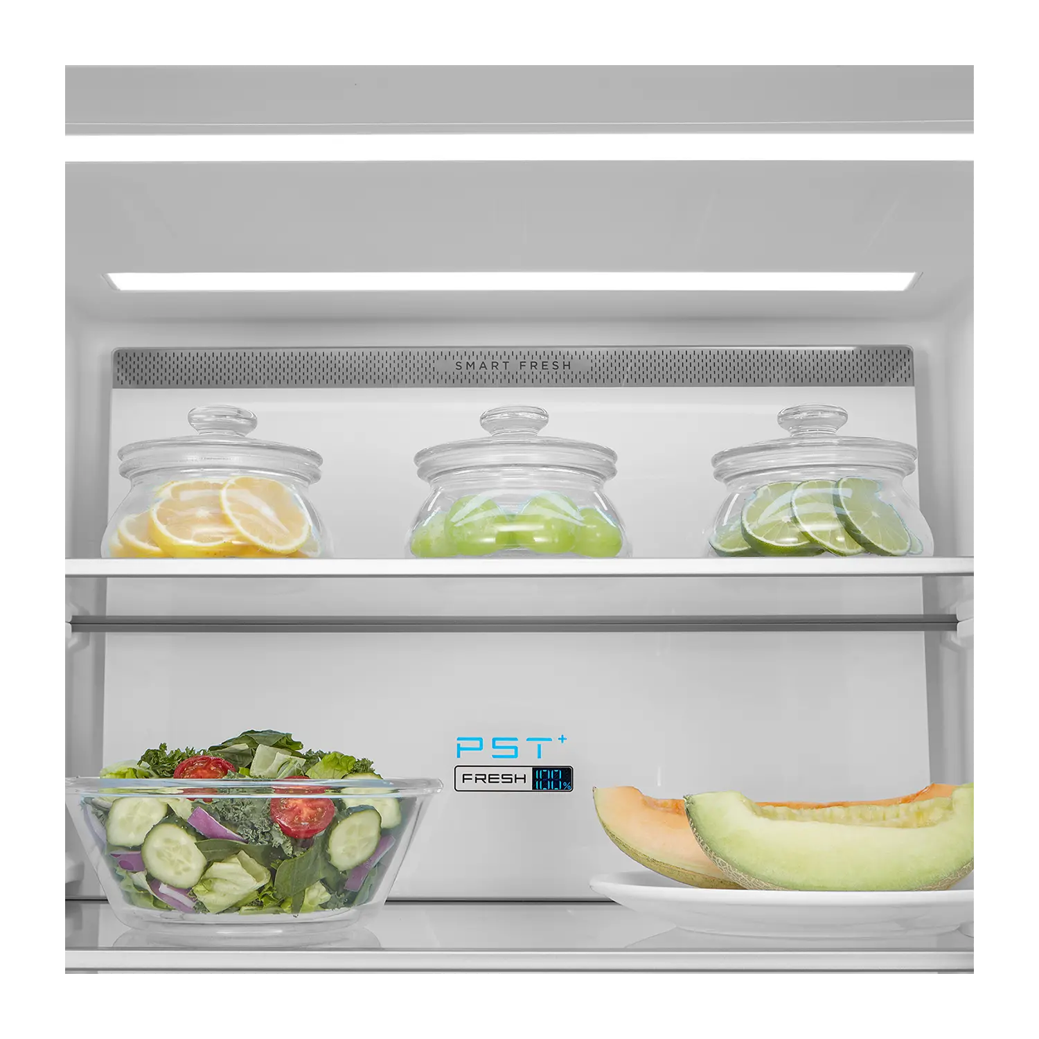 Midea Refrigerator | MDRB542BIE70 | Energy efficiency class Class E | Free standing | Height 191 cm | Combi | No Frost system | Fridge net capacity 257 L | Freezer net capacity 135 L | Display | 38 dB | Grey - Image 9