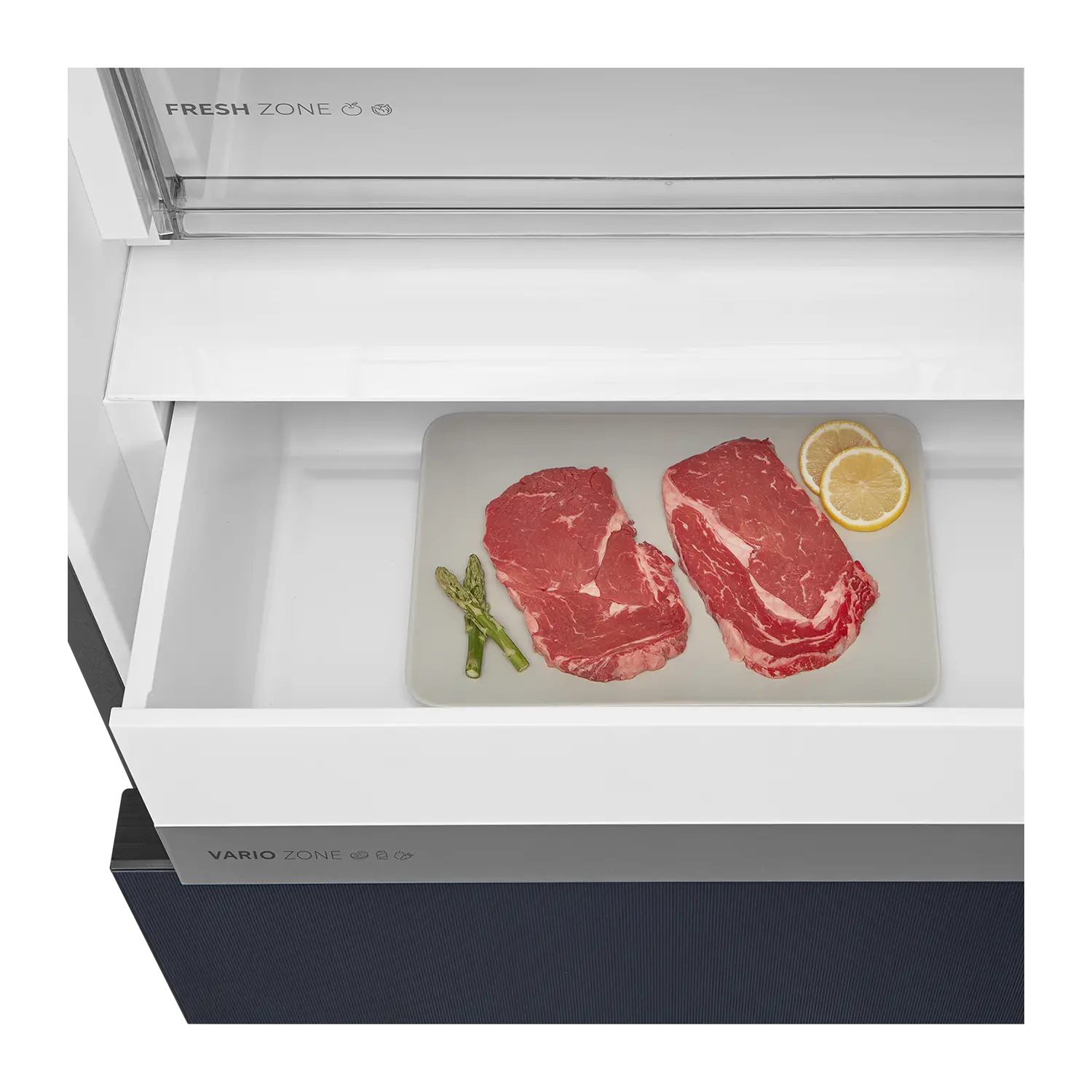 Midea Refrigerator | MDRB542BIE70 | Energy efficiency class Class E | Free standing | Height 191 cm | Combi | No Frost system | Fridge net capacity 257 L | Freezer net capacity 135 L | Display | 38 dB | Grey - Image 12