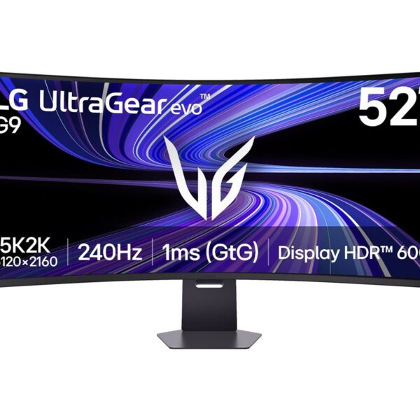 LG | UltraGear evo G9 52G930B-B | 52 " | VA | WUHD | 21:9 | 240 Hz | 1 ms | 5120 x 2160 pixels | 400 cd/m² | Black