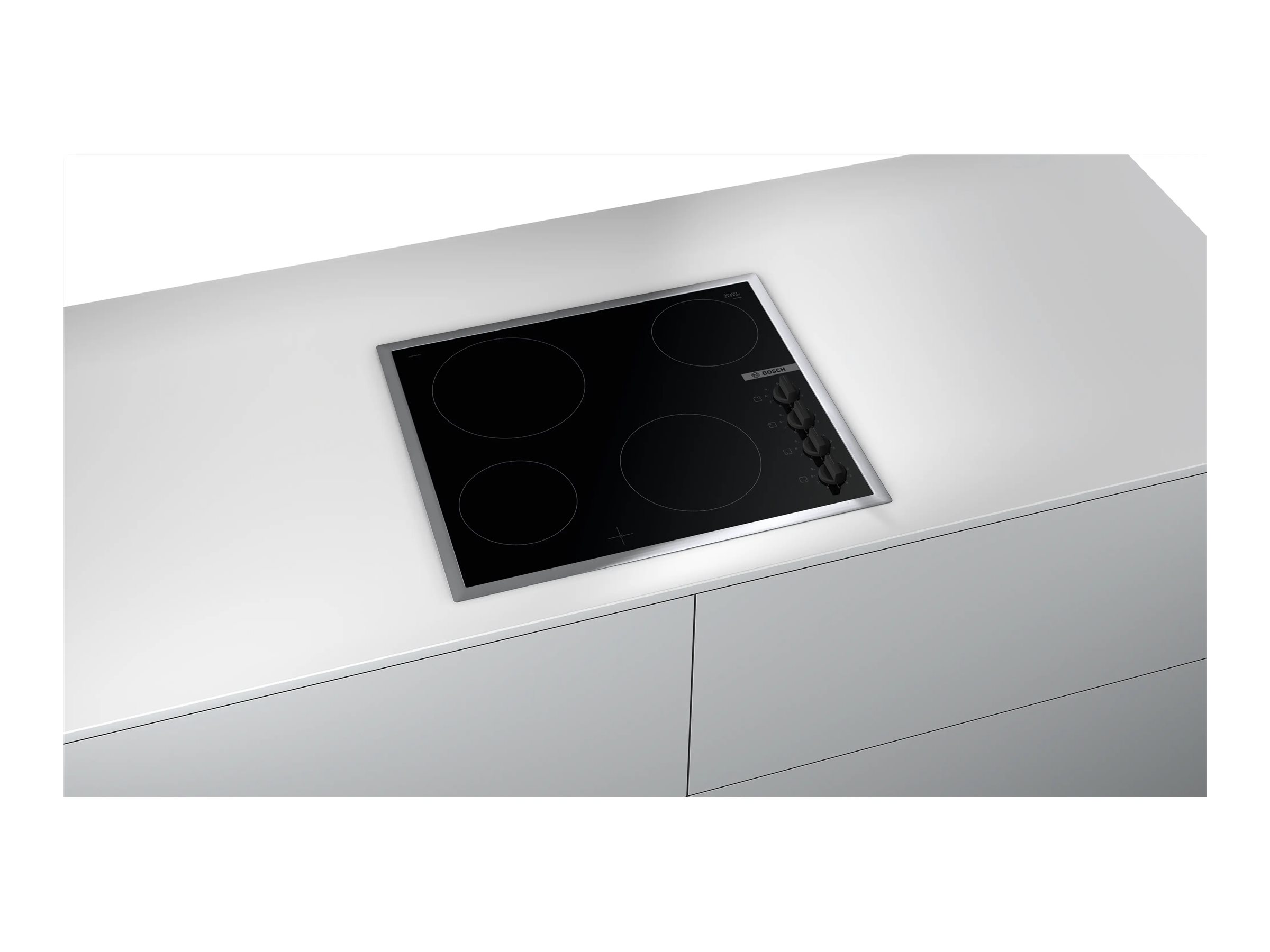 Bosch | Hob | PKE645CA2E | Vitroceramic | Number of burners/cooking zones 4 | Rotary knobs | Black - Image 5