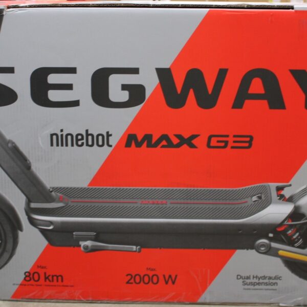 SALE OUT. | Segway MAX G3 E | eKickScooter | 2000 W | Up to 25 km/h | 11 " | 24 month(s) | Black | DAMAGED PACKAGING AND PAINT, ITEM AND PARTS ARE SCRATCHED, DIRTY, INSTALLATION MARKS