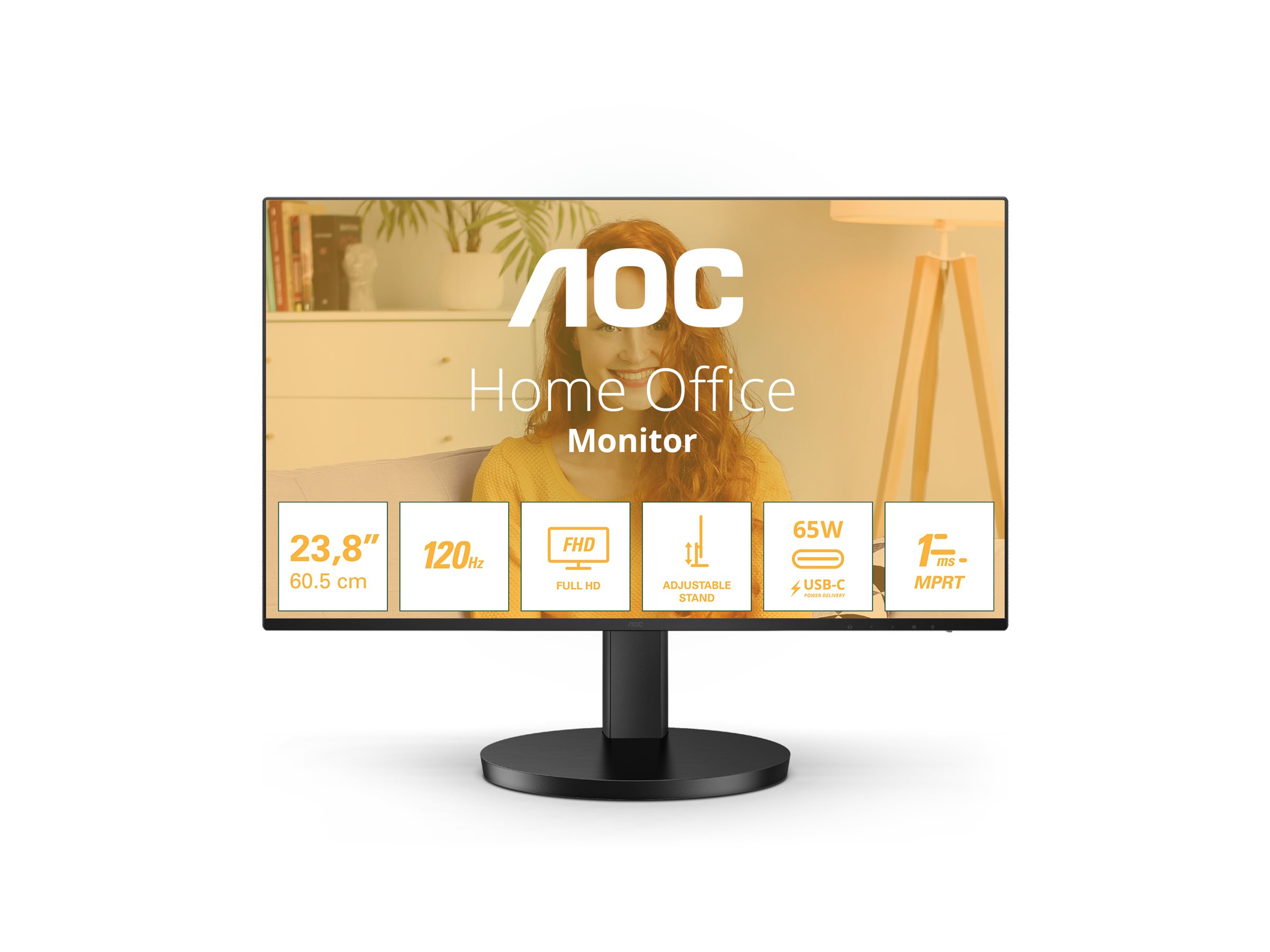 AOC | 27B3CF2 | 27 " | IPS | FHD | 16:9 | 100 Hz | 4 ms | 1920 x 1080 pixels | 250 cd/m² | HDMI ports quantity 1 - Image 3