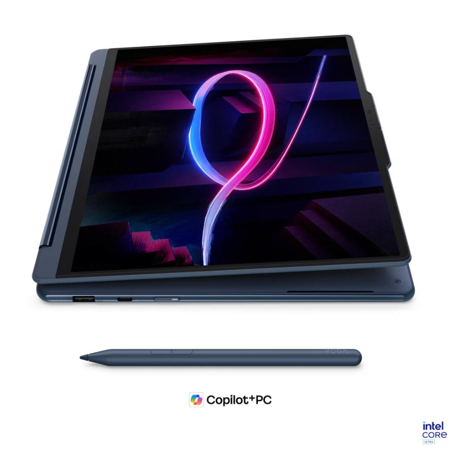 Lenovo Yoga 9 2-in-1 14IPH11 Intel | Cosmic Blue | 14 " | OLED | Touchscreen | 2.8K WQXGA+ | 2880 x 1800 pixels | Intel Core Ultra 7 | 355 | 32 GB | Soldered LPDDR5X | Solid-state drive capacity 1000 GB | Intel Graphics | Windows 11 Home | 802.11be | Bluetooth version 5.4 | Keyboard language Nordic | Keyboard backlit | Warranty 24 month(s) | Battery warranty 12 month(s) - Image 19