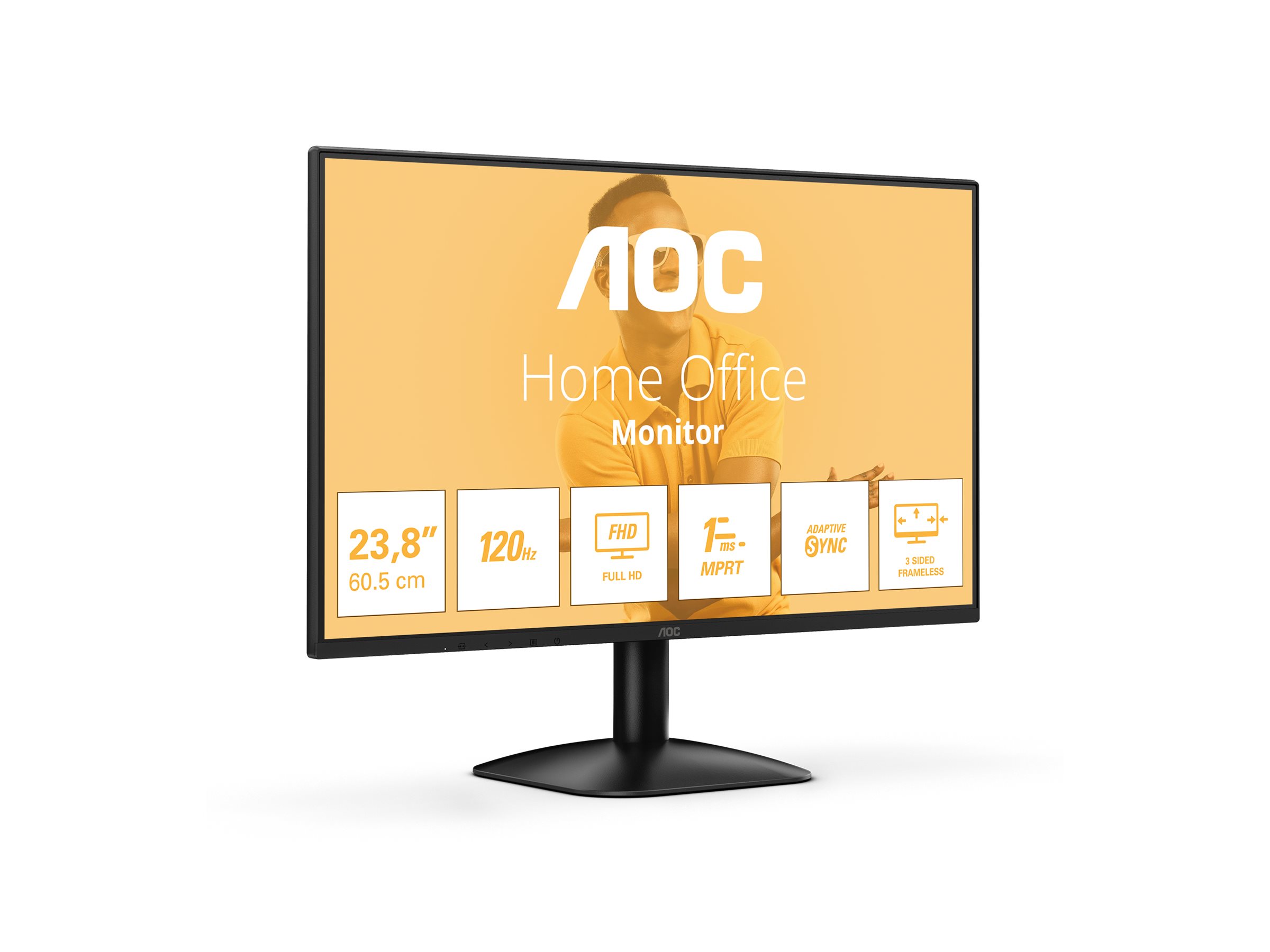AOC | 24B31H | 24 " | IPS | FHD | 16:9 | 120 Hz | 1 ms | 1920 x 1080 pixels | 300 cd/m² | HDMI ports quantity 1 | Black - Image 15