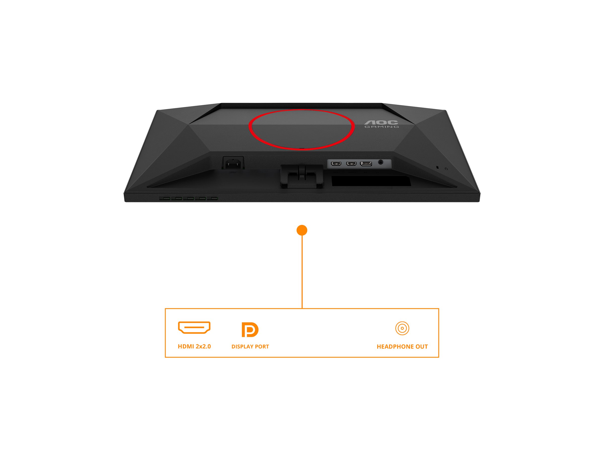AOC | 25G4SRE | 25 " | Fast IPS | FHD | 16:9 | 310 Hz | 0.3 ms | 1920 x 1080 pixels | 400 cd/m² | HDMI ports quantity 2 | Black - Image 25