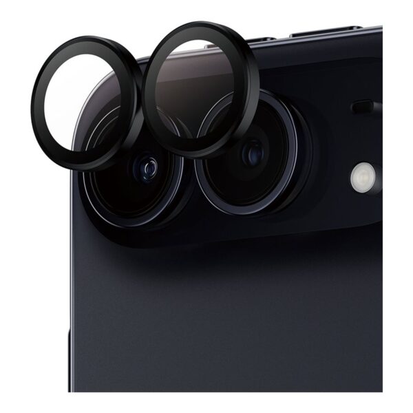 PanzerGlass Hoops | Camera Lens | Apple | iPhone Duo | Metal/Silicone | Black