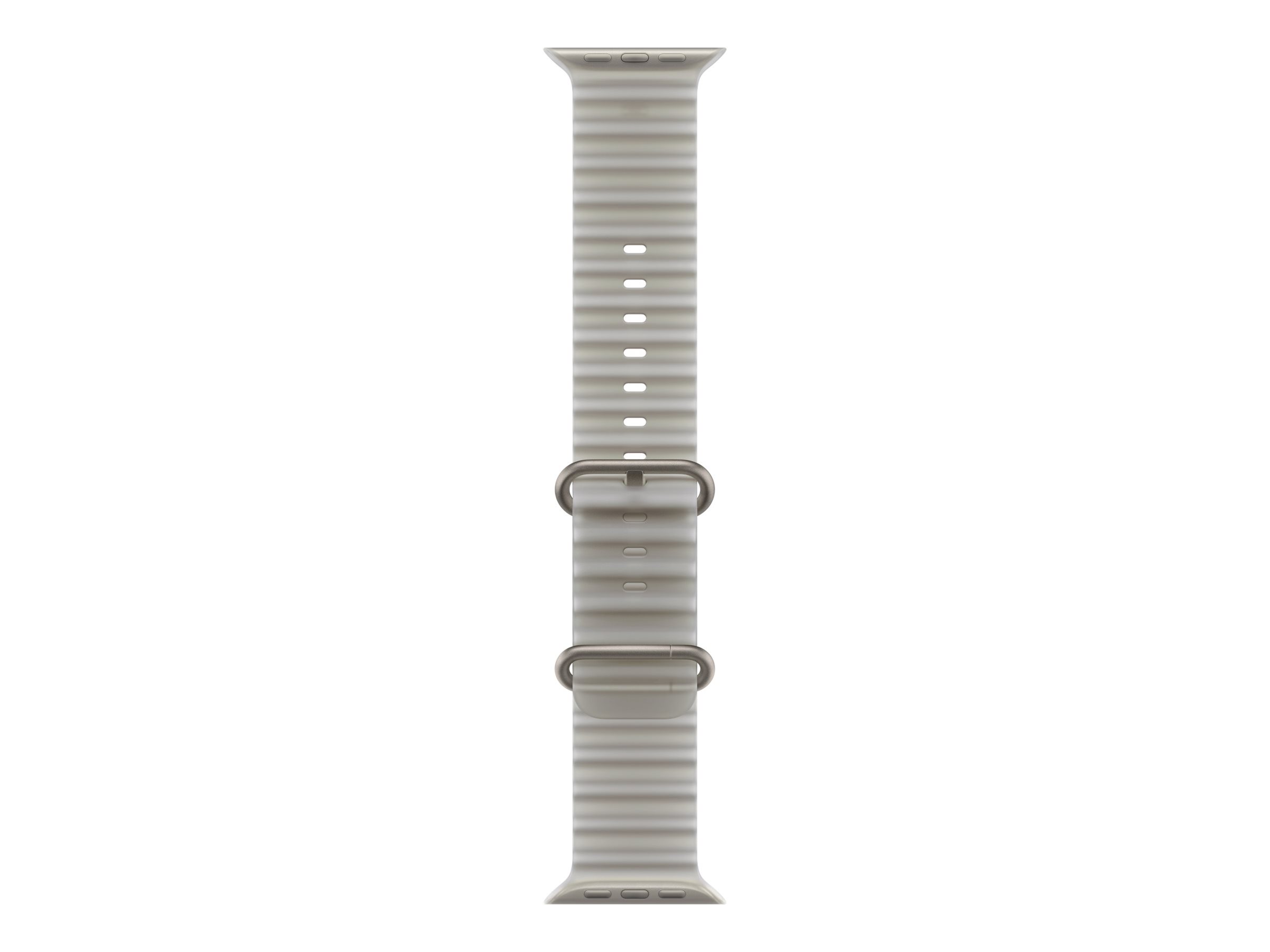 APPLE 49mm Translucent Grey Ocean Band - Natural Titanium Finish | Apple