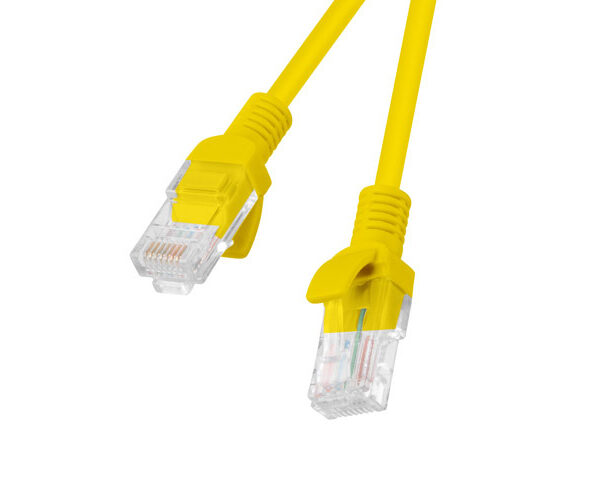 Lanberg Patchcord CAT.5E UTP 0.5M fluke passed 10-pack, Yellow | PCU5-20CC-0050-Y