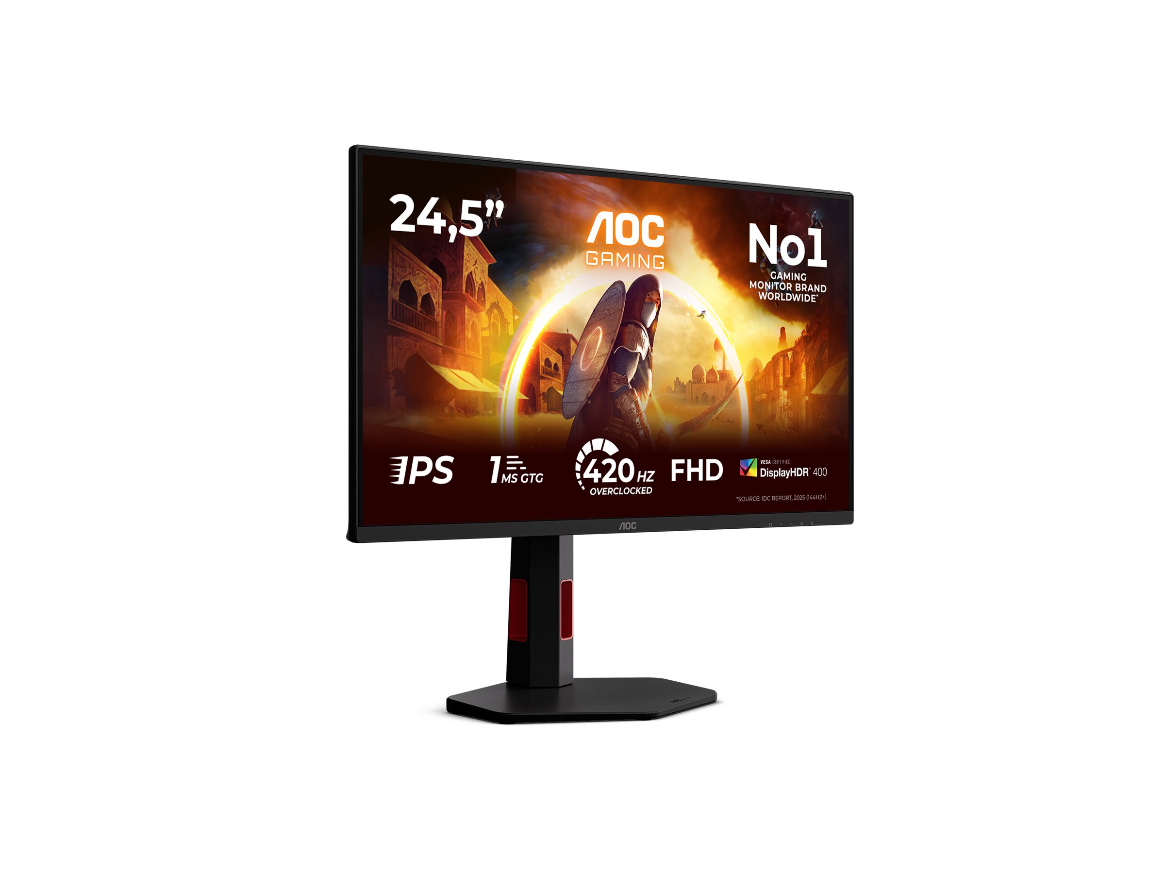 AOC | 25G4KUR | 25 " | Fast IPS | FHD | 16:9 | 420 Hz | 1 ms | 1920 x 1080 pixels | 350 cd/m² | HDMI ports quantity 2 | Black - Image 28