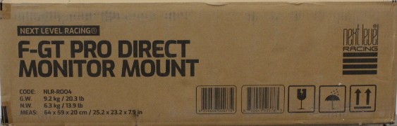 SALE OUT. Next Level F-GT Pro Direct Monitor Mount | Next Level Racing F-GT Pro Direct Monitor Mount | 27-57 " | Maximum weight (capacity) 50 kg | SCRATCHED, DAMAGED PAINT AND MANUAL, MOUNTING MARKS, MISSING SCREWS AND WASHERS (M5 16MM) | Black