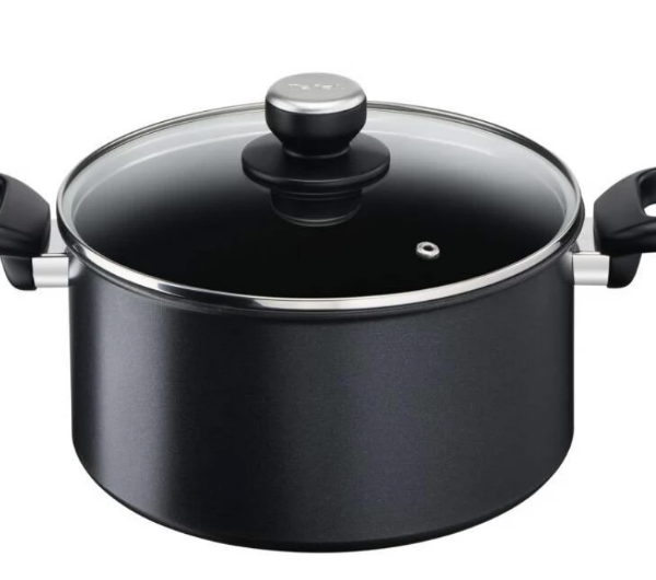 TEFAL | Unlimited Stewpot | G2554672 | 5 L | Aluminum | Dishwasher proof | Lid included | Black