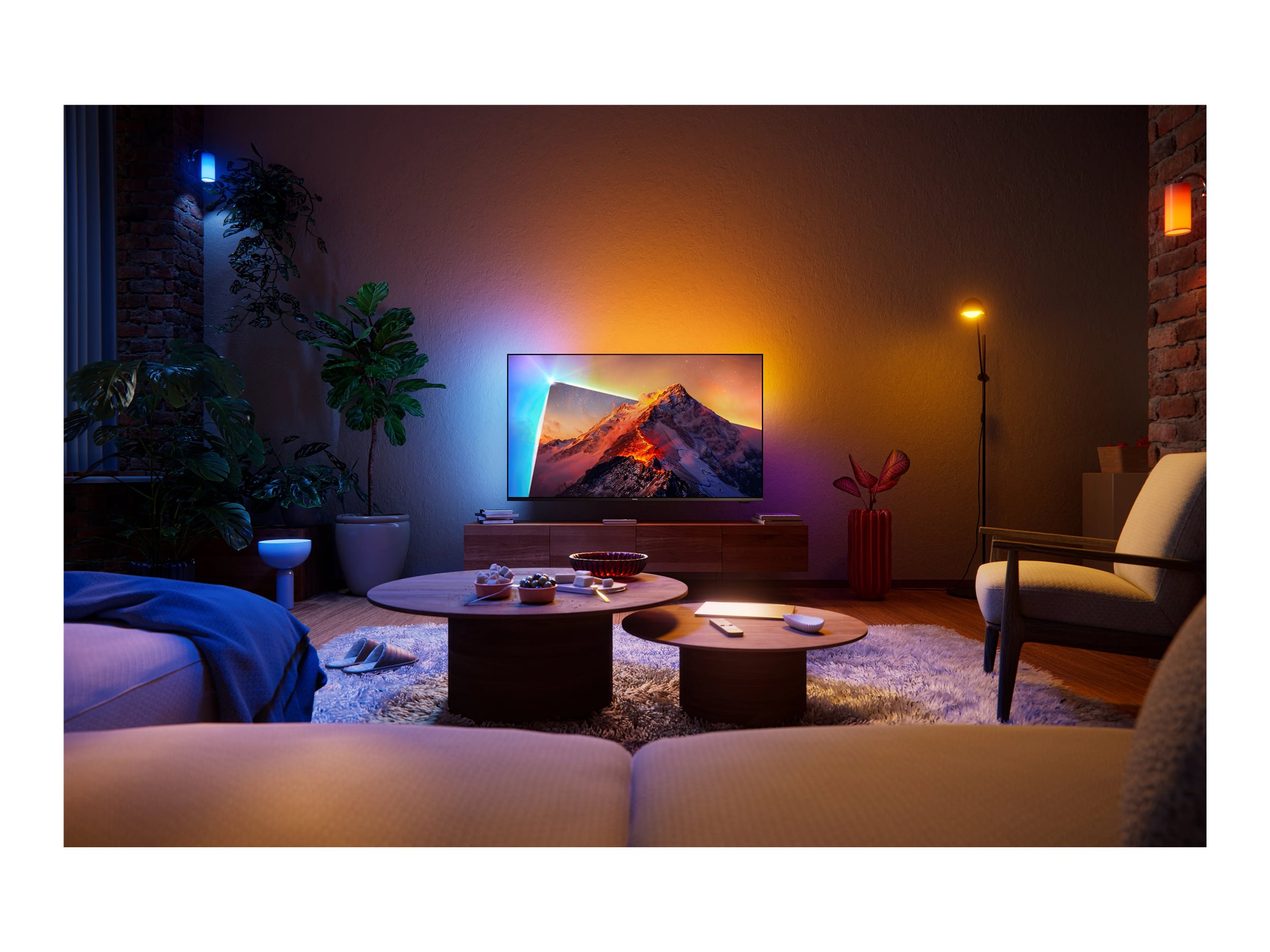 Philips 4K QLED Ambilight TV | 43PQS8611/12 | 43" | Smart TV | TITAN OS | UHD | Black - Image 3