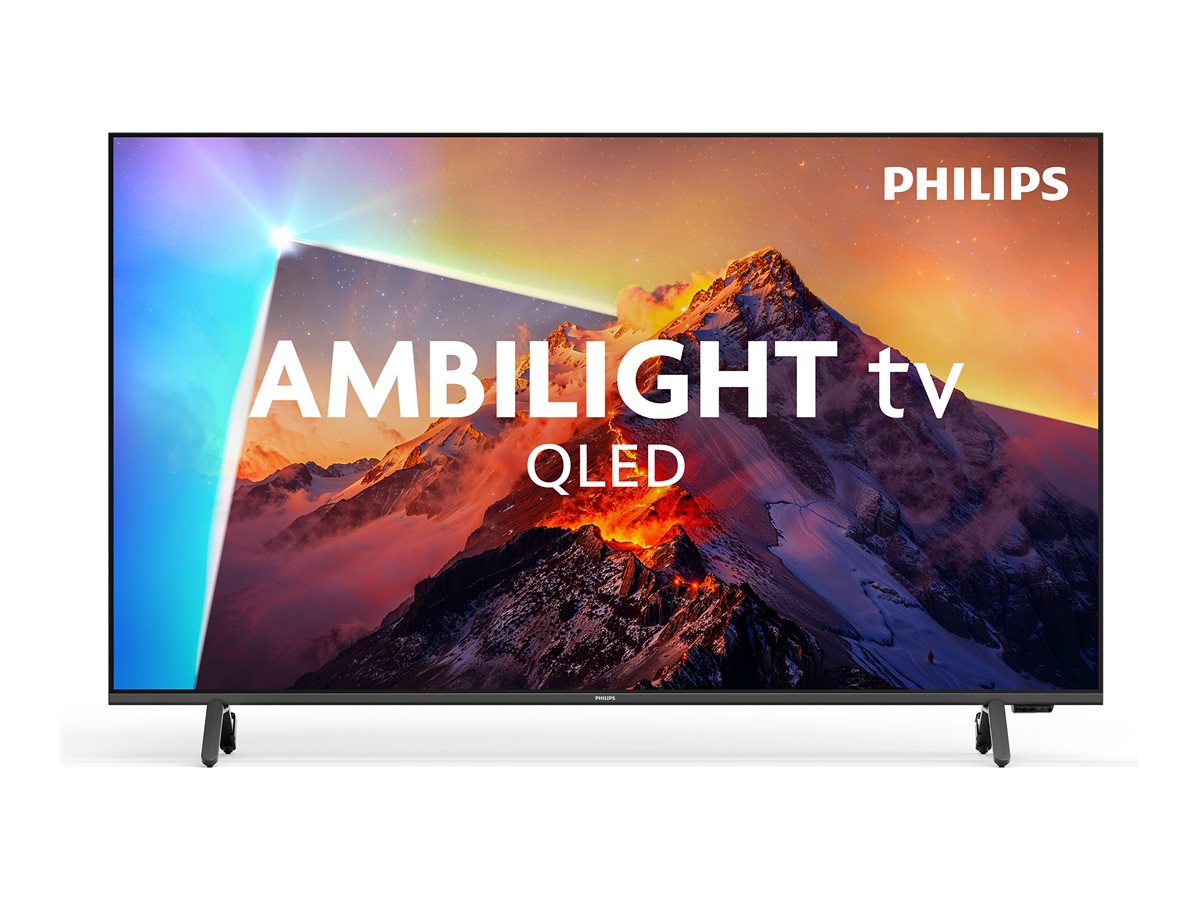 Philips 4K QLED Ambilight TV | 55PQS8611/12 | 55" | Smart TV | TITAN OS | UHD | Black