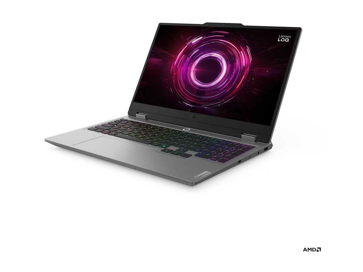 Lenovo- LOQ 15AHP10 AMD | Luna Grey | 15.6 " | IPS | FHD | 1920 x 1080 pixels | Anti-glare | AMD Ryzen 7 | 250 | 16 GB | SODIMM DDR5 | Solid-state drive capacity 512 GB | NVIDIA GeForce RTX 5060 | GDDR7 | 8 GB | Windows 11 Home | 802.11ax | Bluetooth version 5.3 | Keyboard language English | Keyboard backlit | Warranty 24 month(s) | Battery warranty 12 month(s) - Image 2