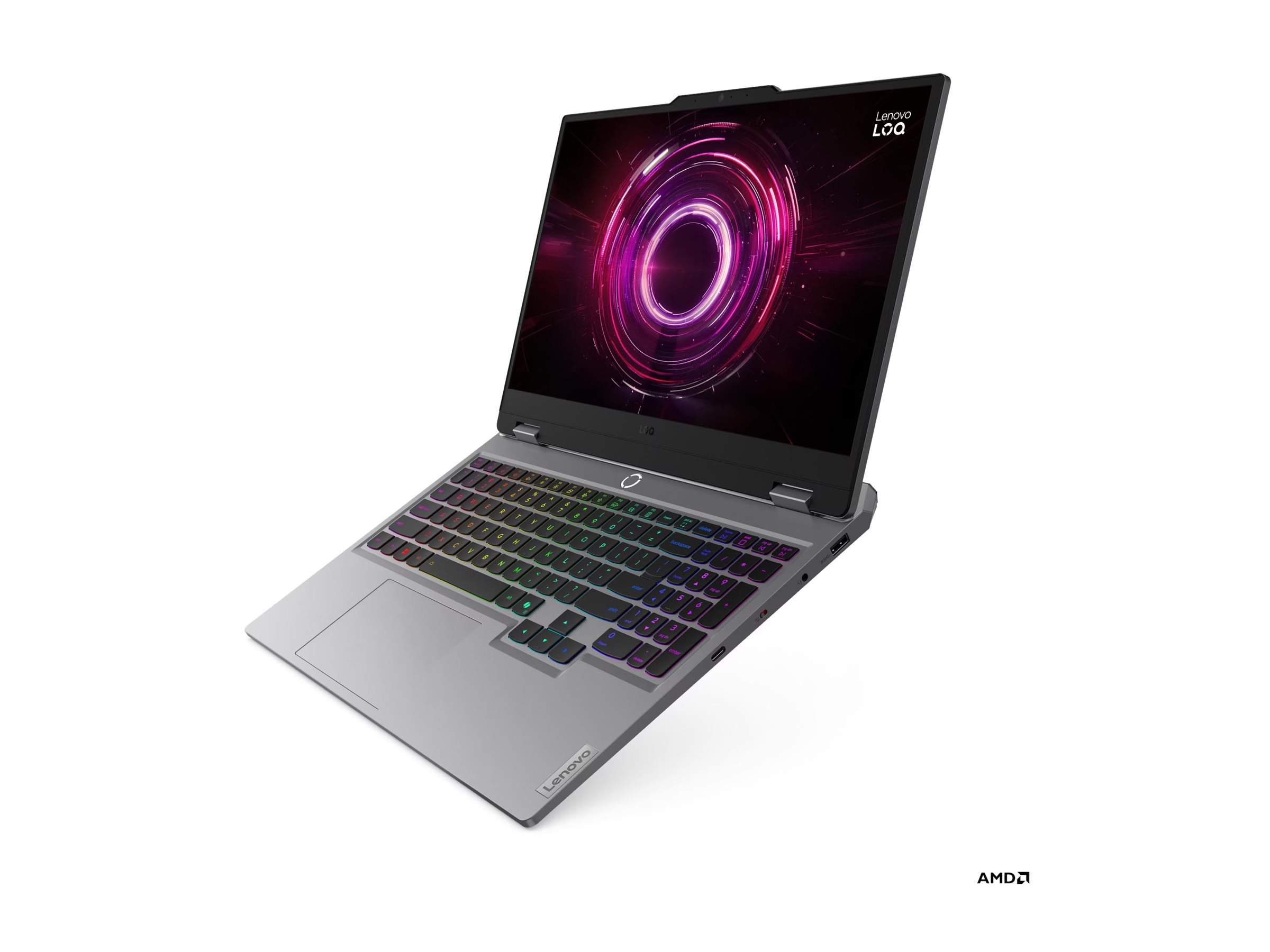 Lenovo- LOQ 15AHP10 AMD | Luna Grey | 15.6 " | IPS | FHD | 1920 x 1080 pixels | Anti-glare | AMD Ryzen 7 | 250 | 16 GB | SODIMM DDR5 | Solid-state drive capacity 512 GB | NVIDIA GeForce RTX 5060 | GDDR7 | 8 GB | Windows 11 Home | 802.11ax | Bluetooth version 5.3 | Keyboard language English | Keyboard backlit | Warranty 24 month(s) | Battery warranty 12 month(s) - Image 3