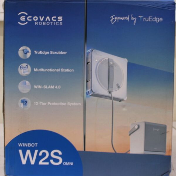 SALE OUT. | Ecovacs Window Cleaning Robot | WINBOT W2S OMNI | Corded | 8000 Pa | White | DAMAGED PACKAGING AND PAINT, MISSING CLEANING BOTTLE. ITEM AND PARTS ARE SCRATCHED, DIRTY