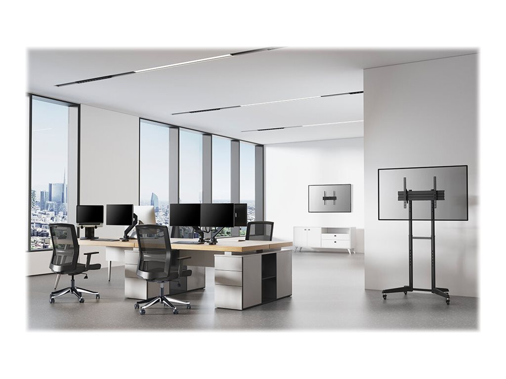 Neomounts Floor stand | FL50-540BL1 TV trolley | Adjustable Height, Tilt | 37-70 " | Maximum weight (capacity) 50 kg | Black - Image 54
