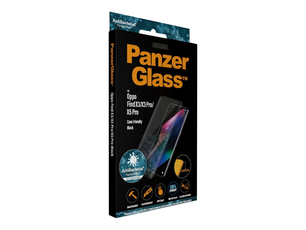 PanzerGlass | Screen protector | OPPO | Find X3/ X3 Pro/ X5 Pro | Glass | Black | Antibacterial glass; Protects the entire screen; 100% touch; Shock absorbing - Image 18