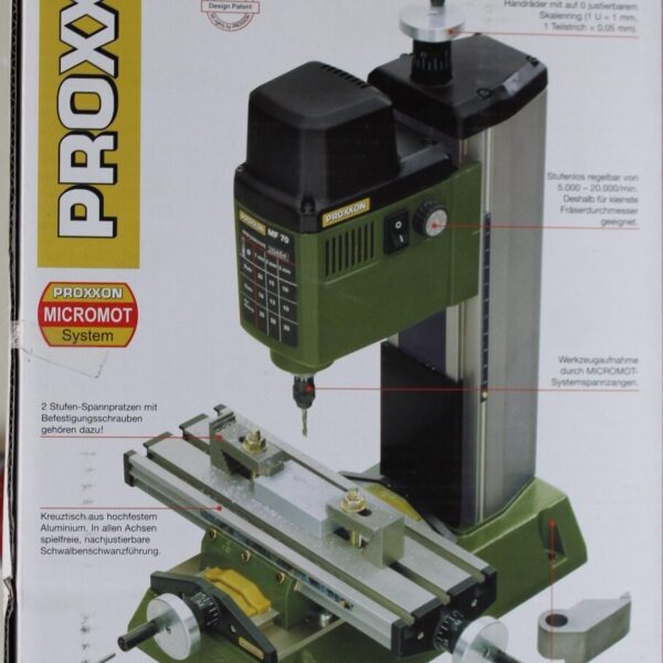 SALE OUT. PROXXON Metal Milling Machine MF 70 | SALE OUT. Proxxon Metal Milling Machine | MF 70 | 100 W | DAMAGED PACKAGING