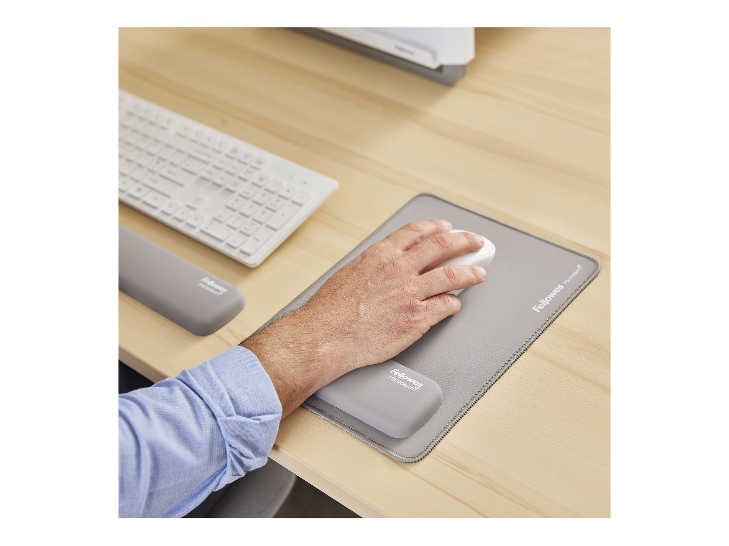 Fellowes | Breyta Palm Wrist Rest | Grey - Image 11