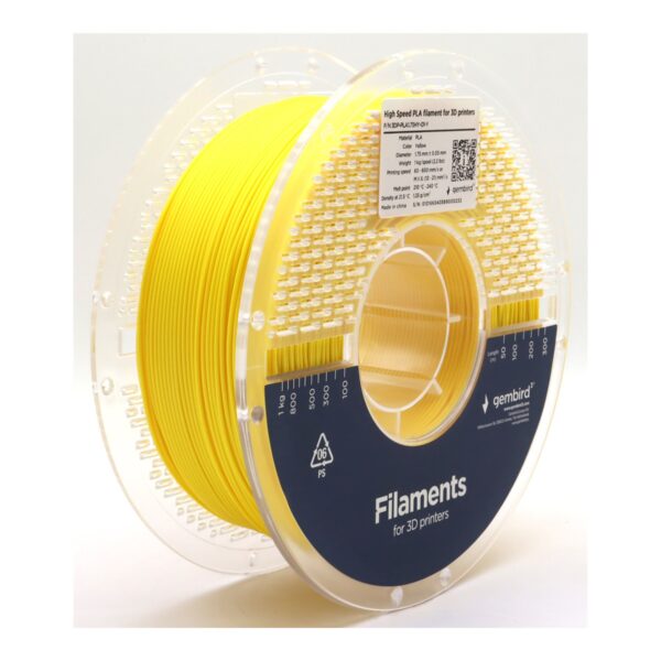 Flashforge High Speed PLA filament, 1.75 mm, 1 kg | 3DP-PLA1.75HY-01-Y | PLA filament | Yellow