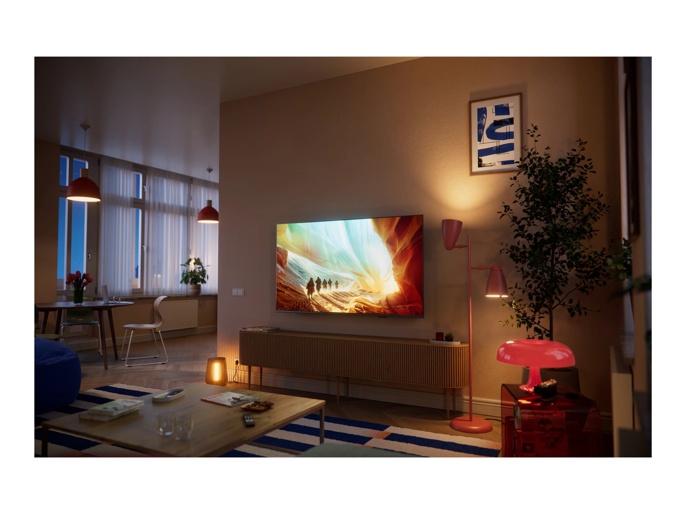 Philips 4K QLED Ambilight TV | 65PQS7801/12 | 55" | Smart TV | Titan OS | UHD | Black - Image 4