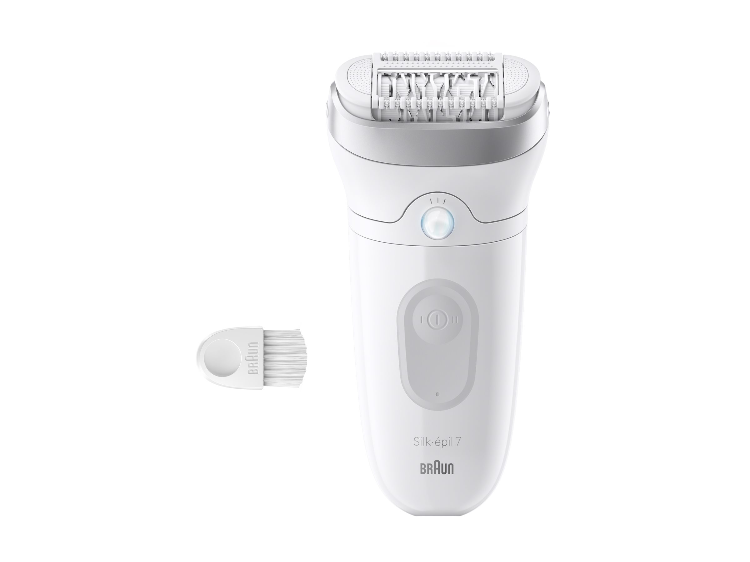 Braun Silk-épil 7 SE7-000 Epilator, Wet & Dry, White/Grey | Braun