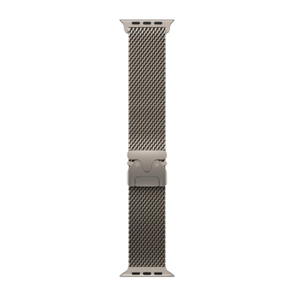 APPLE 49mm Natural Titanium Milanese Loop - Large | Apple