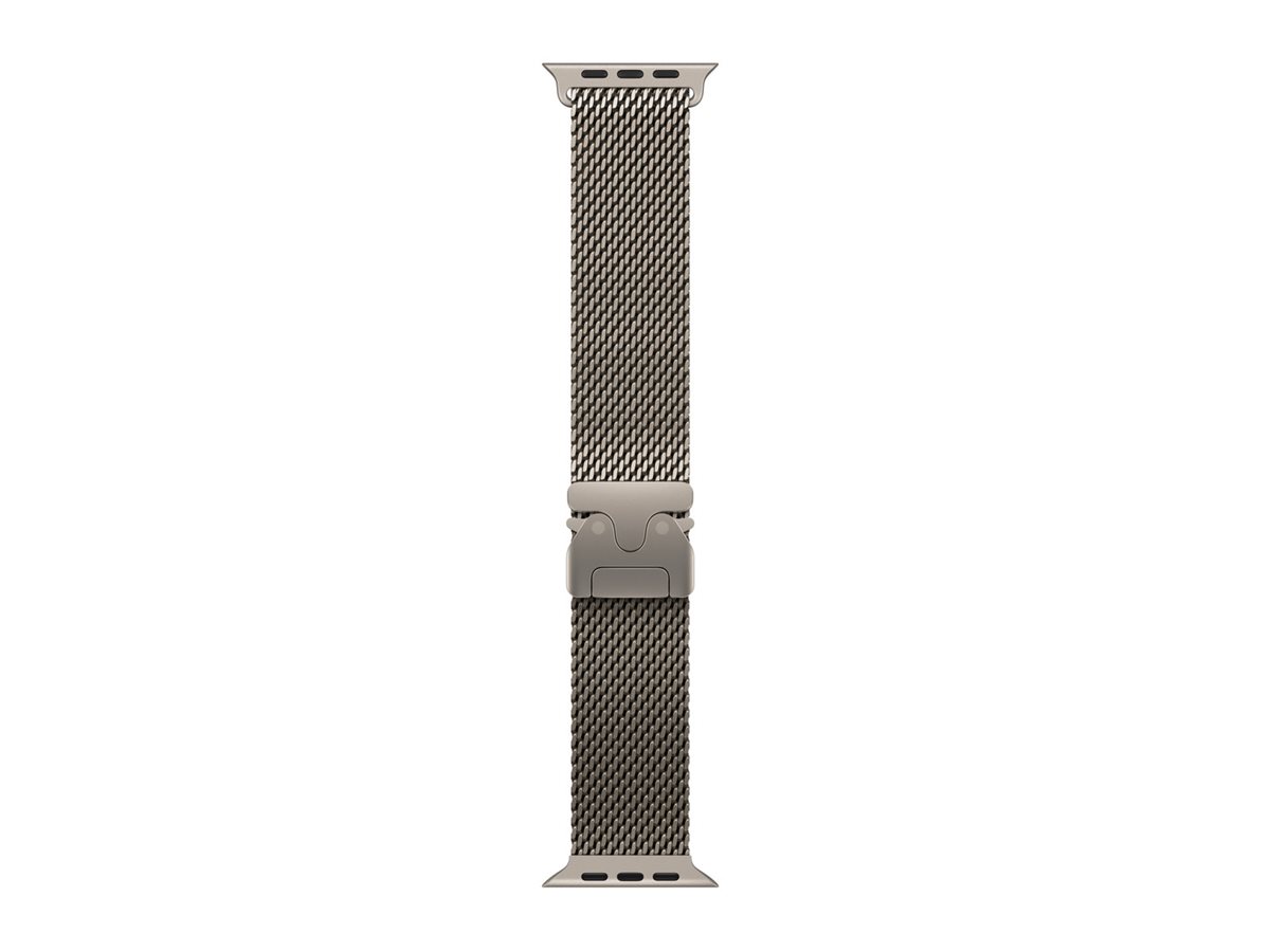 APPLE 49mm Natural Titanium Milanese Loop - Large | Apple