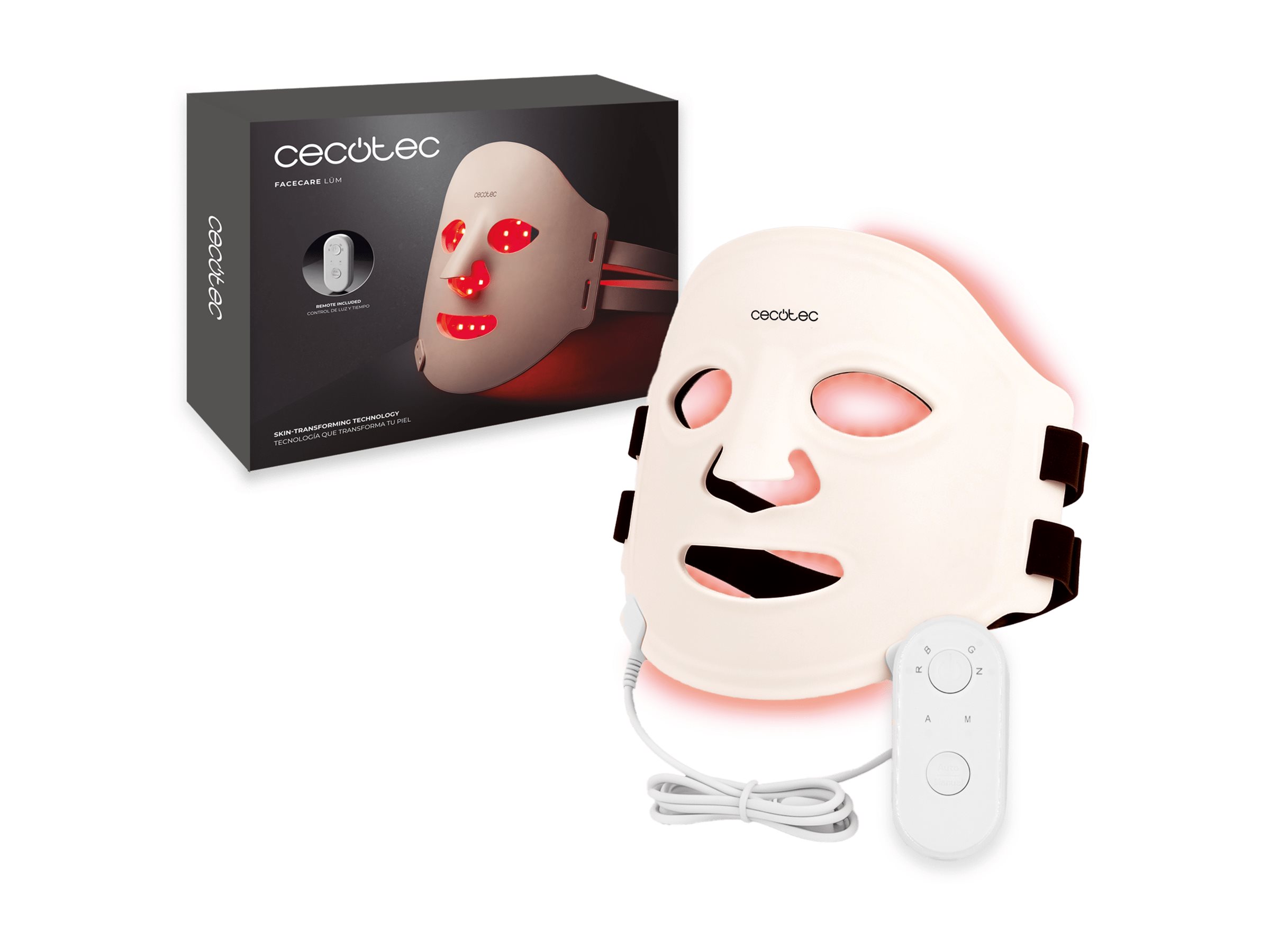 Cecotec LED Facial Mask | FaceCare LÜM | Beige - Image 2