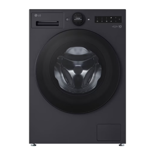LG Washing machine | F2X70S9TBB | Energy efficiency class A | Front loading | Washing capacity 9 kg | 1200 RPM | Depth 48 cm | Width 60 cm | Display | LED | Steam function | Direct drive | Wi-Fi | Black