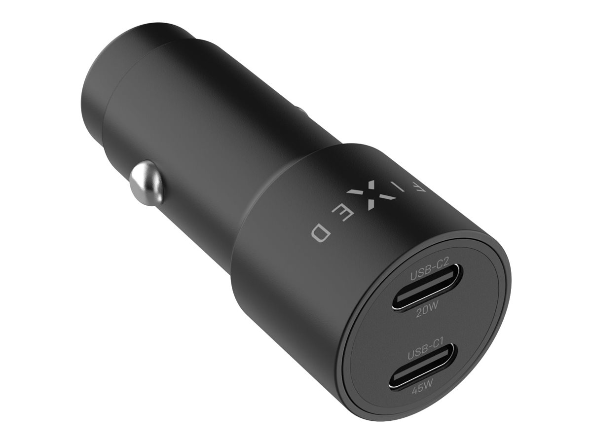 Fixed Dual USB-C Car Charger, 65W, PD 3.0 - Image 2