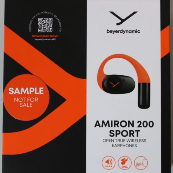 SALE OUT. Beyerdynamic AMIRON 200 Open TWS earphones with charging case and USB cable, Sport Sample DEMO | Beyerdynamic DEMO | Warranty 24 month(s)