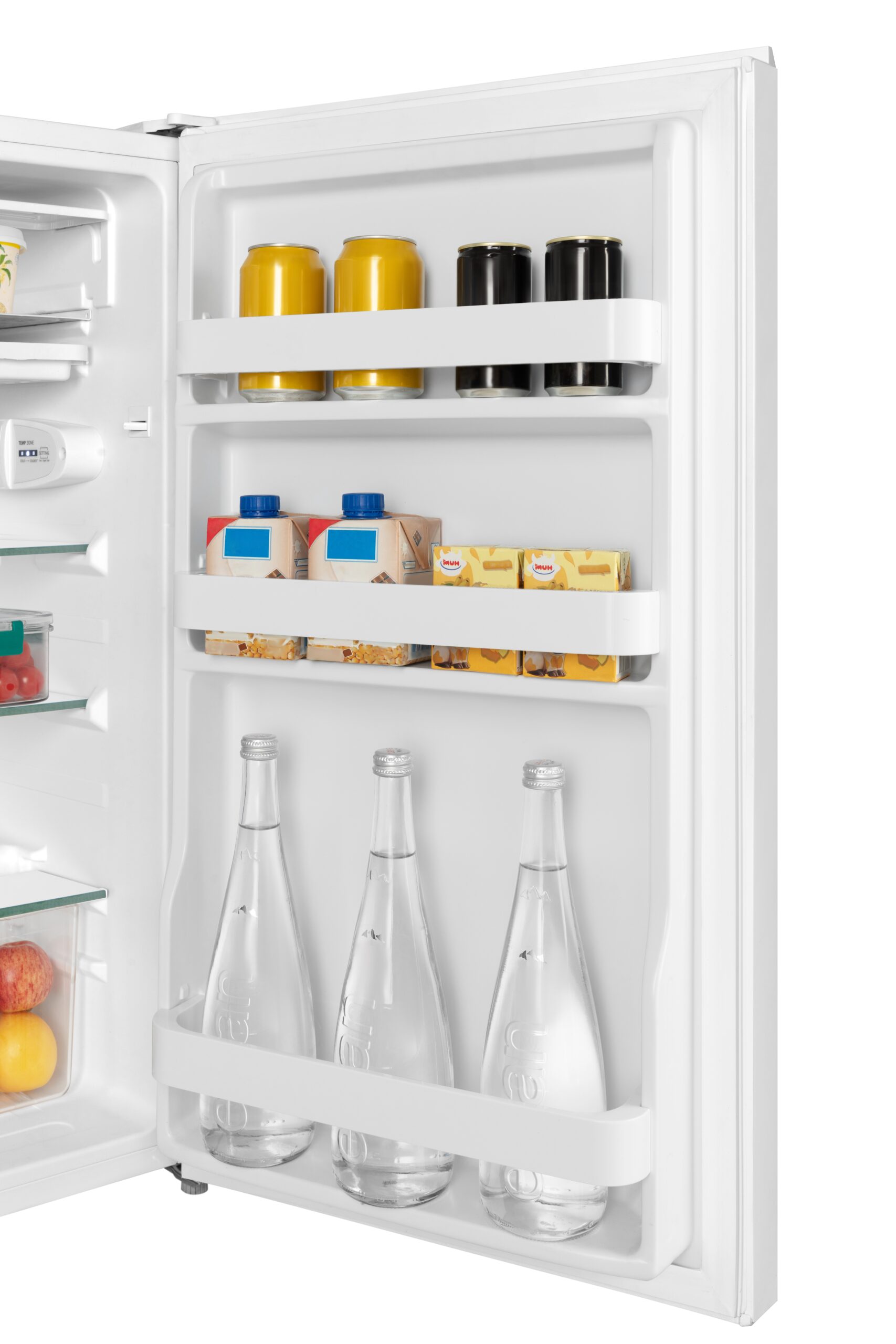 Midea Refrigerator | MDRD143FGE01 | Energy efficiency class E | Free standing | Larder | Height 86 cm | Fridge net capacity 93 L | 39 dB | White - Image 3