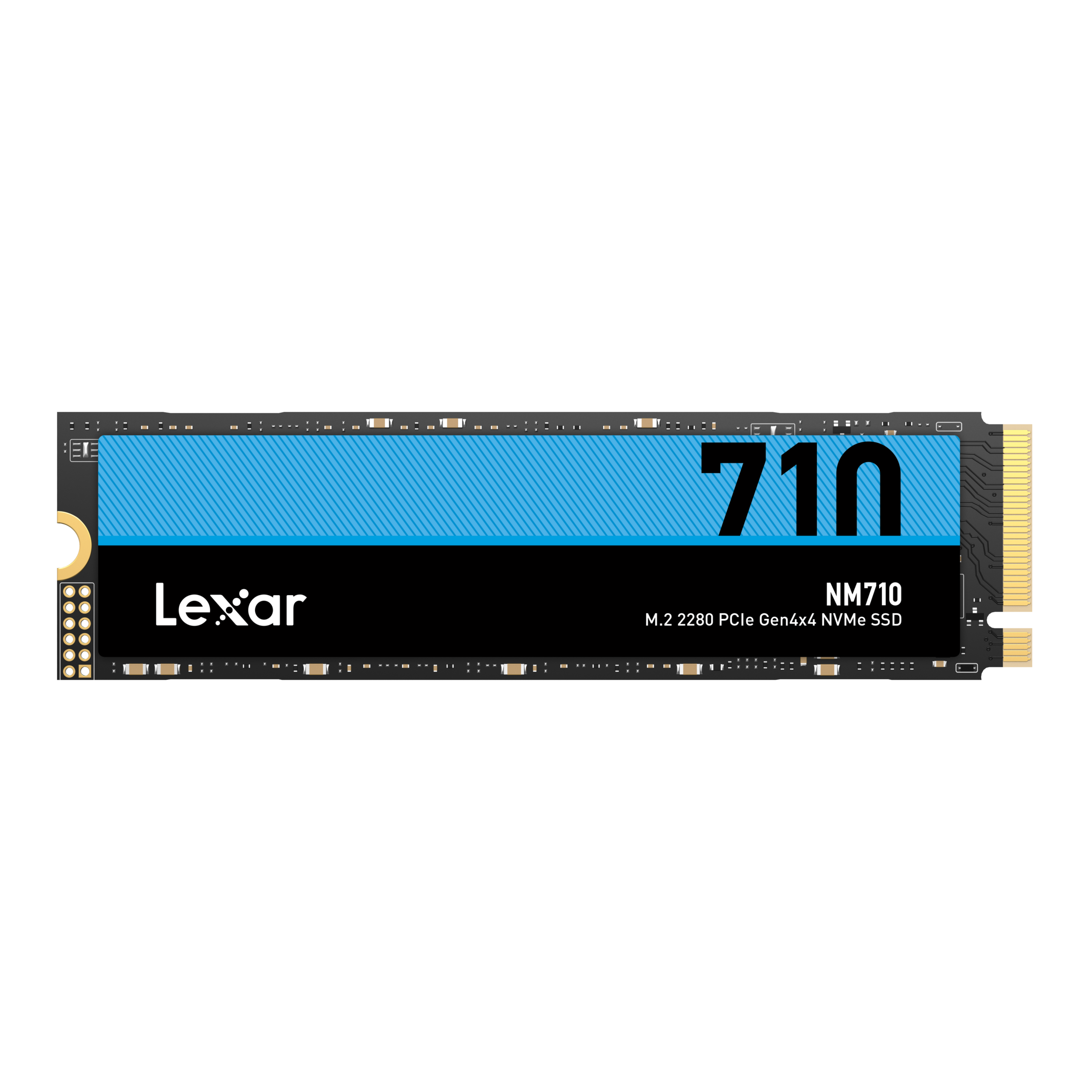 Lexar | M.2 NVMe SSD | NM710 | 500 GB | SSD form factor M.2 2280 | Solid-state drive interface PCIe Gen4x4 | Read speed 5000 MB/s | Write speed 2600 MB/s