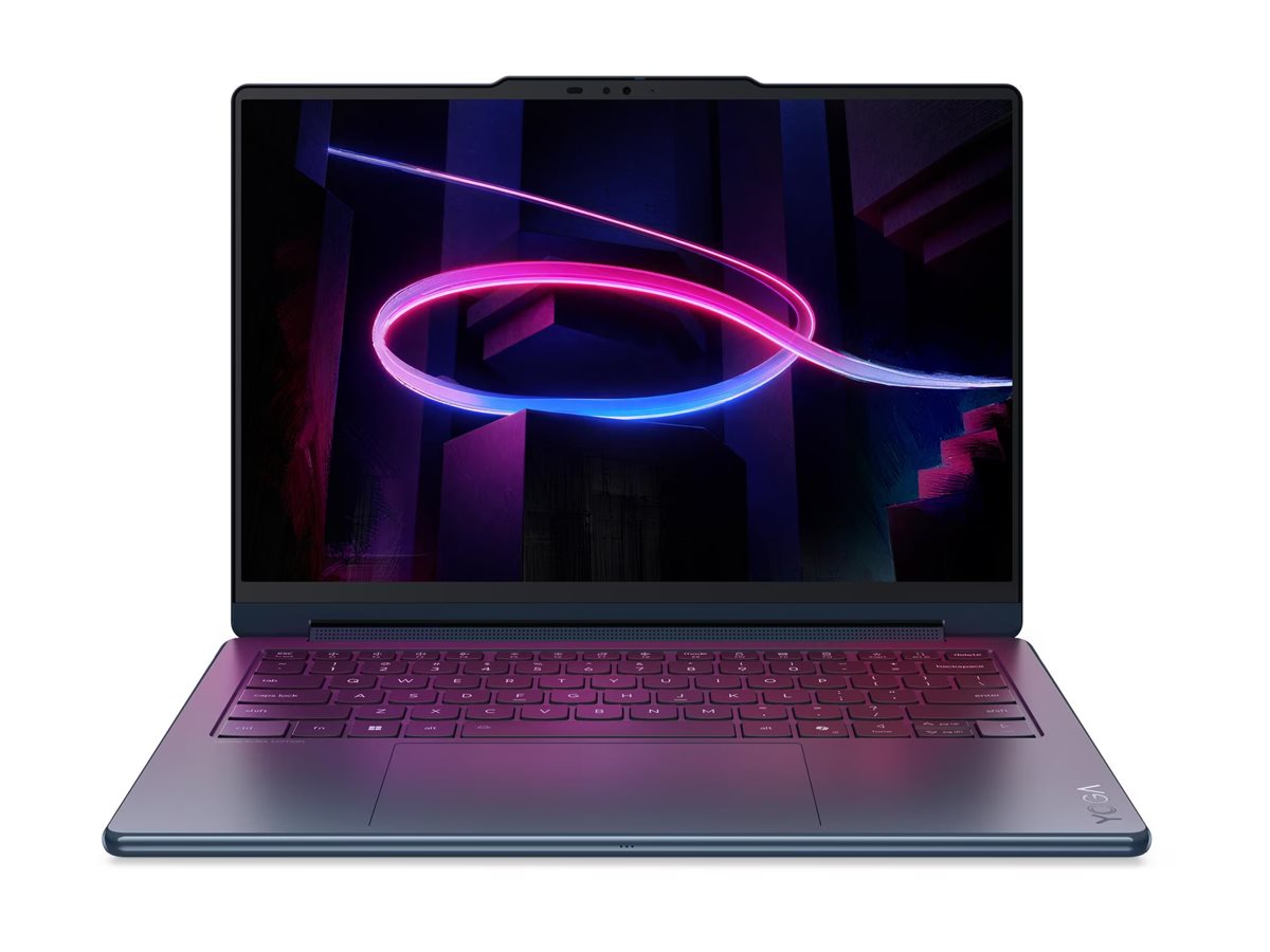 Lenovo Yoga 9 2-in-1 14IPH11 Intel | Cosmic Blue | 14 " | OLED | Touchscreen | 2.8K WQXGA+ | 2880 x 1800 pixels | Intel Core Ultra 7 | 355 | 32 GB | Soldered LPDDR5X | Solid-state drive capacity 1000 GB | Intel Graphics | Windows 11 Home | 802.11be | Bluetooth version 5.4 | Keyboard language Nordic | Keyboard backlit | Warranty 24 month(s) | Battery warranty 12 month(s) - Image 2