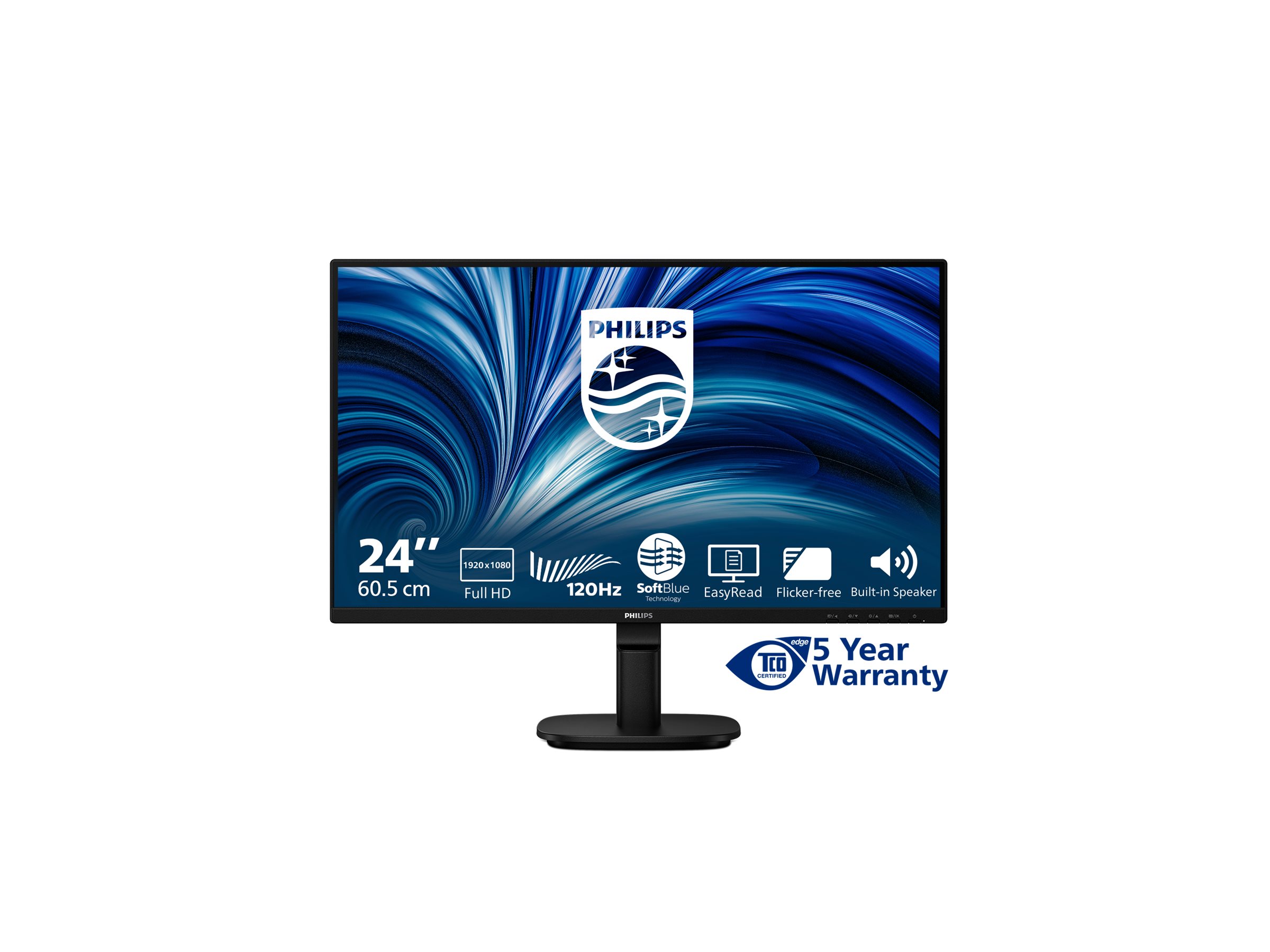 Philips | 24B2N2200/00 | 24 " | IPS | 16:9 | 120 Hz | 4 ms | 1920 x 1080 pixels | 300 cd/m² | HDMI ports quantity 1 | Black - Image 3
