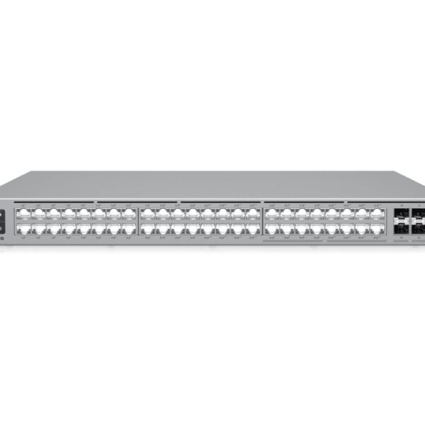 Ubiquiti | USW-Pro-Max-48-PoE | Etherlighting switch with 2.5 GbE and PoE++ output | Rack-mountable | Managed L3 | Power supply type AC 100-240 V (50/60 Hz)