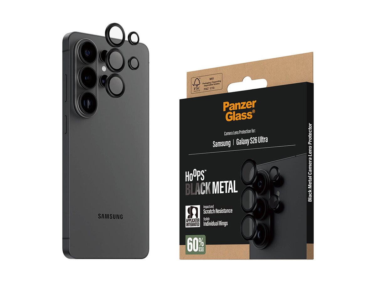 PanzerGlass Hoops Camera Lens Protector Black Samsung New Galaxy S26 Ultra | PanzerGlass - Image 5