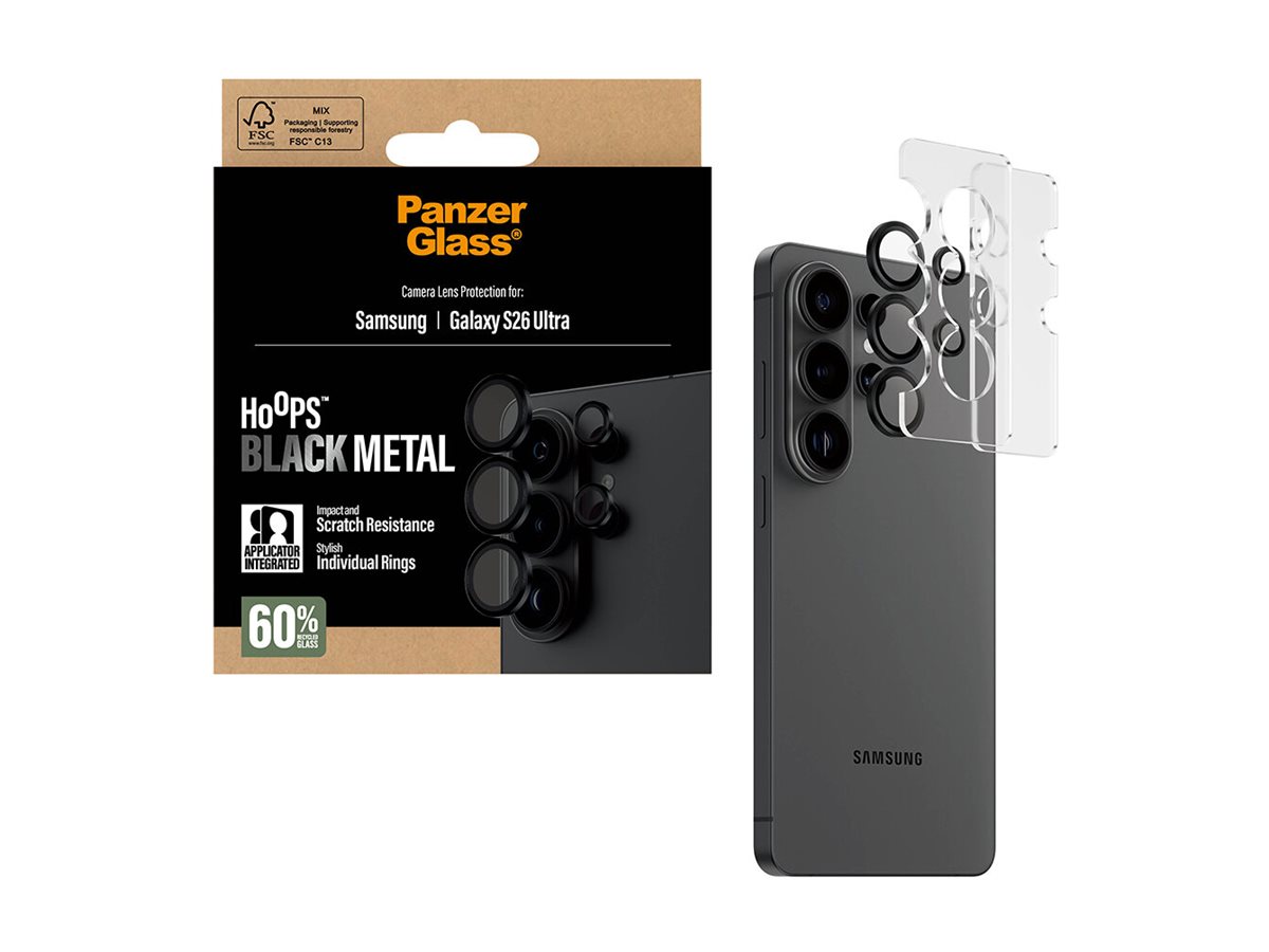 PanzerGlass Hoops Camera Lens Protector Black Samsung New Galaxy S26 Ultra | PanzerGlass - Image 6