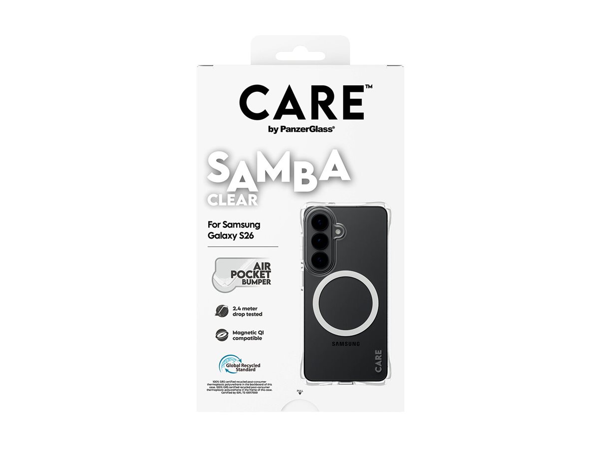 CARE by PanzerGlass Samba Case Transparent w. White Qi Samsung New Galaxy S26 | PanzerGlass - Image 6