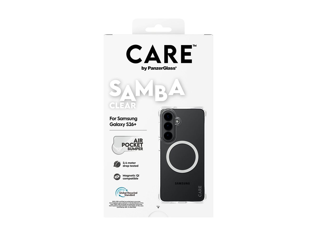 CARE by PanzerGlass Samba Case Transparent w. White Qi Samsung New Galaxy S26 Plus | PanzerGlass - Image 6